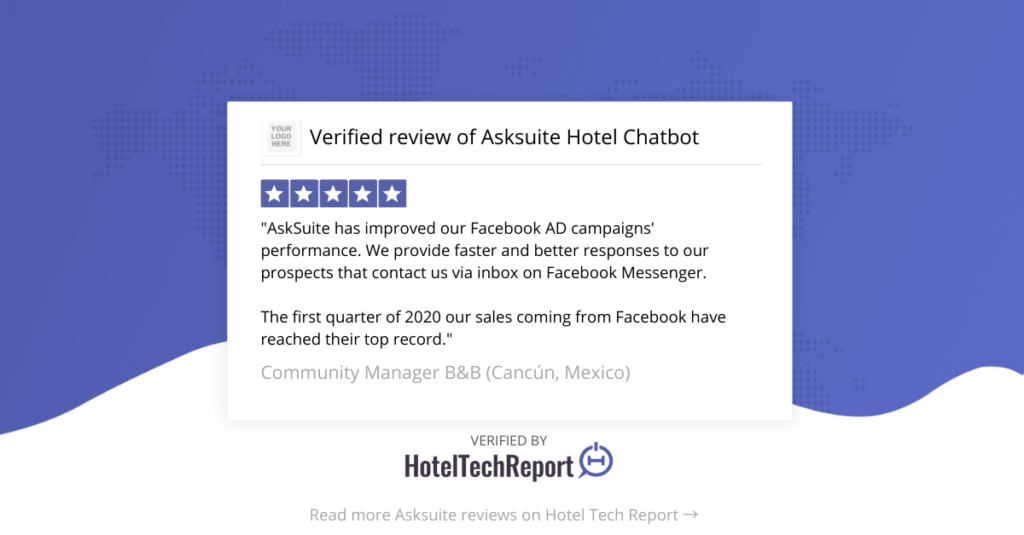 Asksuite HTR review Facebook