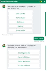 Chatbot para rede hoteleira