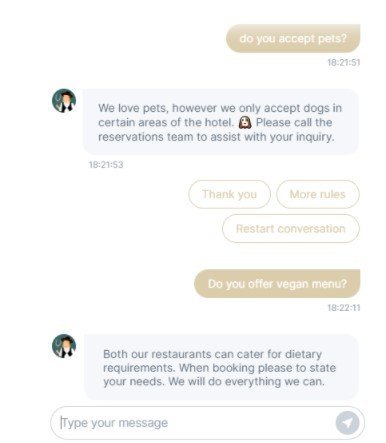 example chatbot