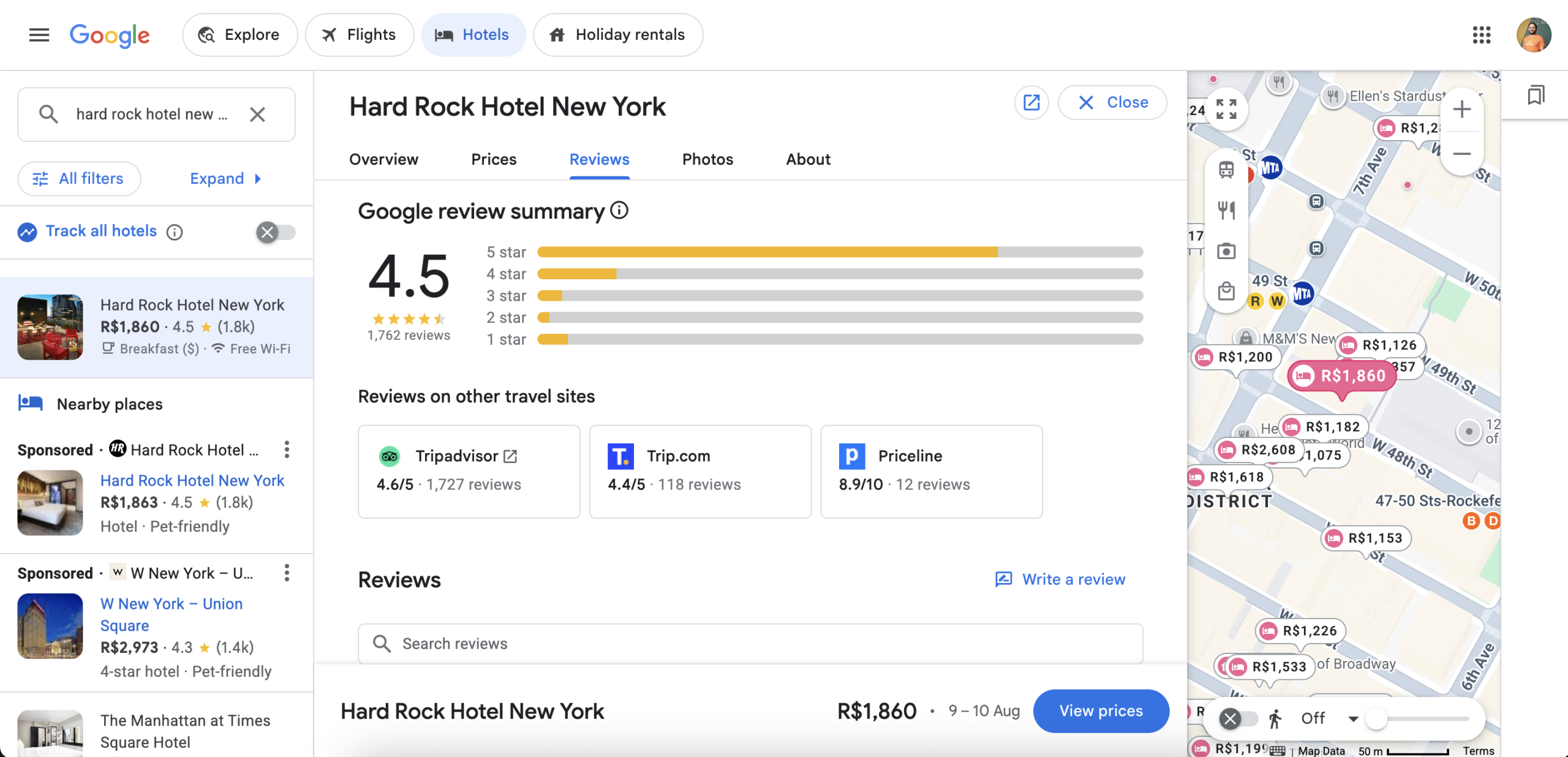 Reviews for local seo and geo for hotels